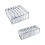 Mesh Underwear Storage Box, 2-Pack Grey Foldable Nylon Organizer for Closet Drawer Compartments, Space-Saving Wardrobe Solution 1