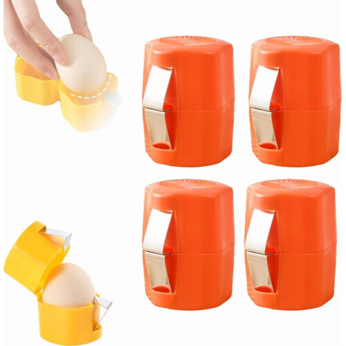 2026 New Stainless Steel Egg Opener & Shell Separator – Compatible with Raw Eggs, Multifunctional Cracker Tool