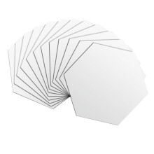 12 Hexagonal Mirror Wall Stickers, Acrylic Mirror Wall Stickers, Suitable for Tv Background, Living Room, Bedroom, Home, Bathroom Decoration.