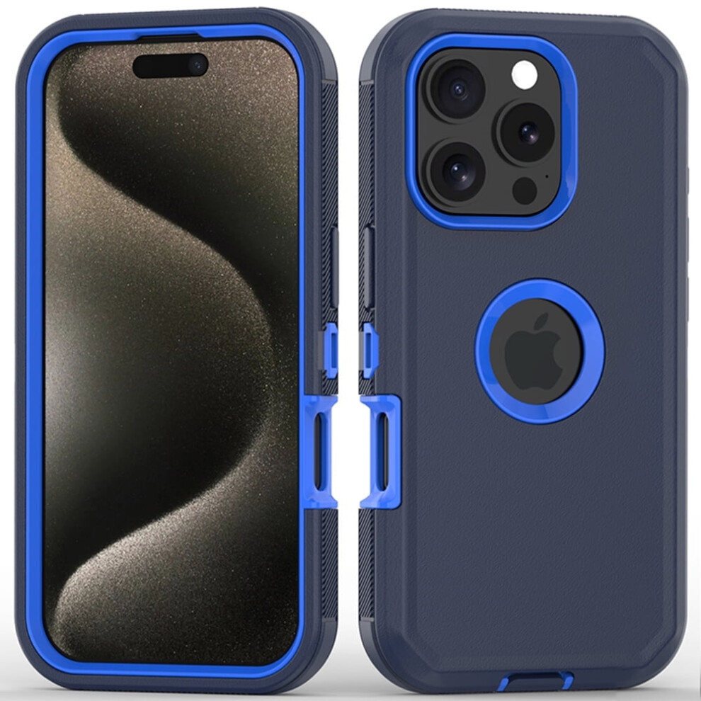 Phone Case For Compatible With Iphone 16 Pro Max Heavy Duty Shockproof Dustproof Phone Case, Dark / Blue 9365509648964