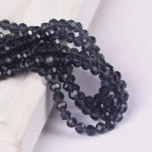 200pcs 3mm Round Faceted Sphere Crystal Glass Ball Loose Spacer Crafts Beads Lot-Bluish Purple