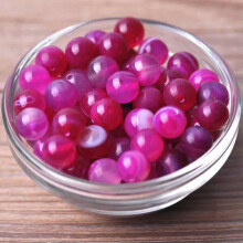 Natural Agate Colorful Stone Round 4mm 6mm 8mm 10mm 12mm Loose Beads Lot-Rose Lace Agate-4mm 100pcs
