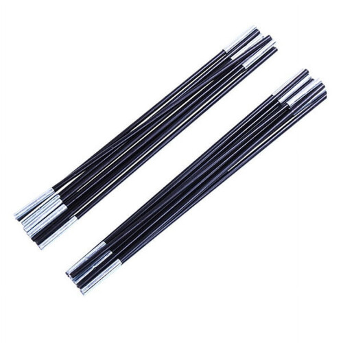 2Pcs Fiberglass Tent Pole Kit Replacement Kit for Double Tent 6 Sections/Pcs