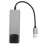 2X 6-In-1 Computer Sound Card 5.1 USB External Sound Card Multi-Function Audio Converter for Notebook Aluminum 2