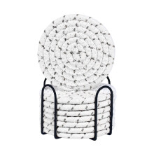 Clearance! Cotton Rope Woven Meal Mat Circular Cotton Thread Woven Cup Mat Pot Mat Kitchen Table Thickened Insulation Mat