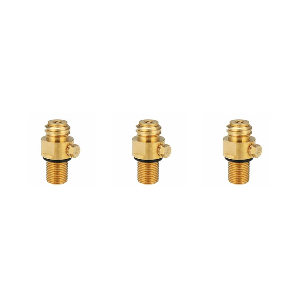3X M18x1.5 Refill Co2 Valve Adapter Thread Converter Replacement For 4711640020766