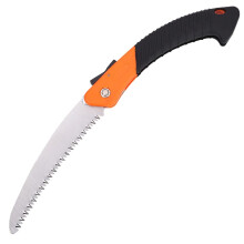 Folding Hand Pruning Saw with Triple Cut Teeth Heavy Duty Curved Blade for Tree Felling Camping Gardening Landscaping Hiking Durable Tool