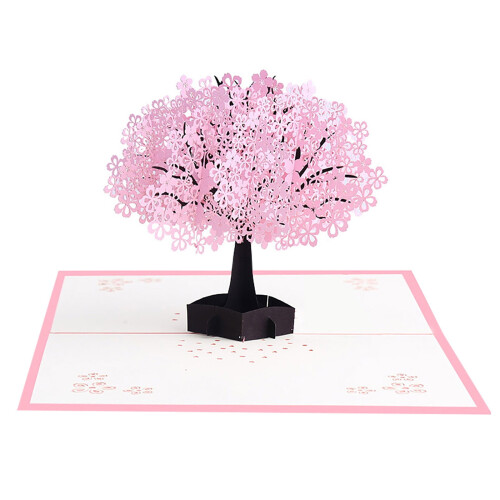 3D Stereo Greeting Card Wedding Invitation Rose Design