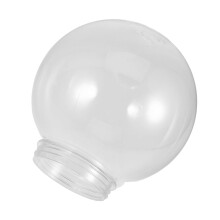 1Pcs Spherical Acrylic Lamp Post Globe For Patio 15.0X14.0X14.0In