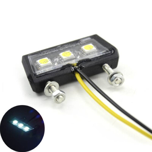 Mini LED License Plate Light License Plate Lighting Motorcycle Car