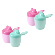 Pack of 4 Shampoo Cups for Hair Washing 's Shower Bath Water Cup PP Reusable