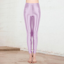 High Waist Yoga Pants for Women Shiny Stretchy Leggings