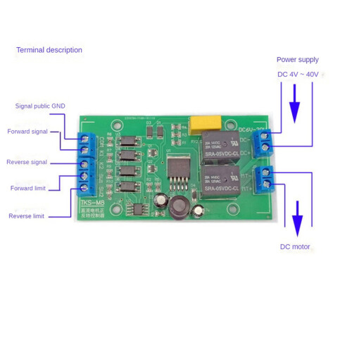 3X  6V 12V 24V Motor Forward and Reverse Controller 20A High Current with Limit Relay Driver Lifting Control Board P0 2