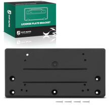 Jaguar FPace Front License Plate Bracket Fits 20172023 NoDrill Black Plastic with Screws