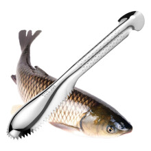 Stainless Steel Fish Scale Remover, Portable, EasytoUse, Efficient, 6.3 Inches