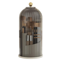 Make Up Brush Holder, 360 Rotating Makeup Brush Holder with Dustproof Lid