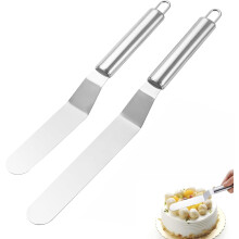 Pack of 2 Angled Cake Palette, Silver Angle Palette, Small, Washable