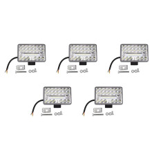 5piezas 4 Pulgadas 4X4 Coche LED Luz de Trabajo 108W 36LED Bar Foco Cuadrado 12V 24V Offroad para Camión Offroad ATV