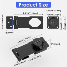 2X Keyless Cabinet Combination ,Cabinet Password Locks for Cabinet,Mailbox,Office File Cabinet Lock Black