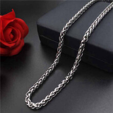 3X Fashion Jewelry Stainless Steel Necklaces for Men Women Keel Chain Choker Necklace 3mm 24Inch