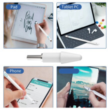 10x för Inspiration Stylus Pen Spets NåL Tube 2Nd Metal Stylus Tablet Replacement Pen Tip Cover, E
