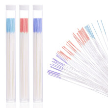 Pack of 180 Ear Hole Cleaners, Disposable Ear Silk Ear Hole Cleaning Line Ear Hole Cleaner for Ear Piercing Aftercare (Blue, Rose Red, Purple)