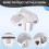 Motorcycle Accessories Handlebar Riser Drag Handle Bar Clamp Extend Adapter for  800MT 700MT 450MT Silver 4