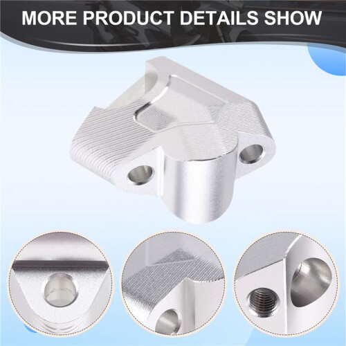 Motorcycle Accessories Handlebar Riser Drag Handle Bar Clamp Extend Adapter for  800MT 700MT 450MT Silver 2