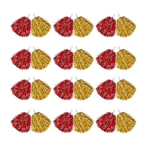 Cheerleader-Pompons Hand-Cheerleader-Pompons mit-Rotgold