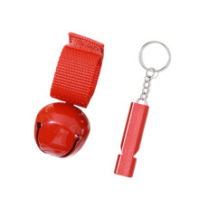 Outdoor Camping Alarm Beer Bells Fluitende luide Bear Bells-Rood