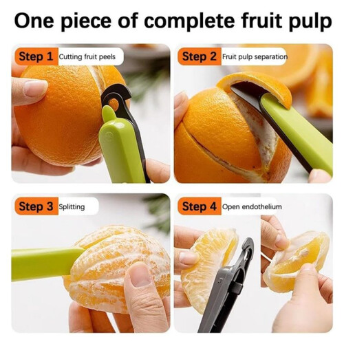 Orange Peeler Tools, Multifunctional Kitchen Fruit Peeling Tool Citrus Peel Cutter Kitchen Accessories Fruit Peeler Tool 2