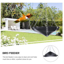 Bird Feeder Bird Feeder Tray Hanging Bird Water Tray Garden Bird Feeder Outdoor Patio Hanging Bird Feeder Red