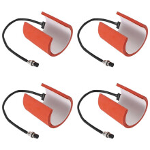 4X MáQuina de SublimaçãO 220V Silicone Caneca Almofada de Aquecimento Mat Caneca Prensa de Calor PeçAs para Canecas Imprensa Copos 11Oz