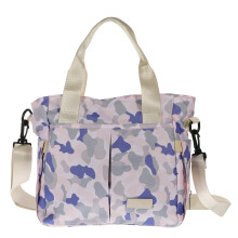 Huge Diaper Bag – Stylish WaterResistant Handbag in Blue Camouflage for Baby Essentials