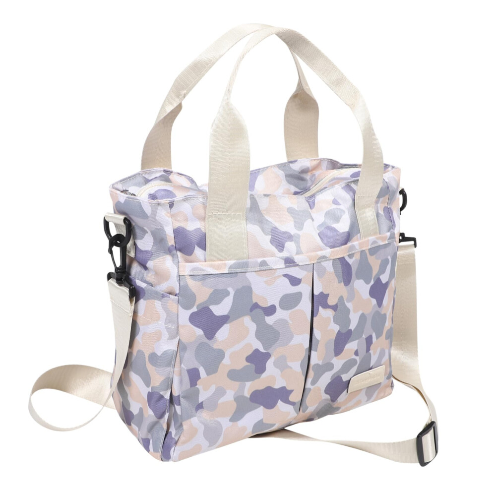 Mom Handbag Travel Bag Baby Items Nappy Bag Outdoor Diaper Tote with Pockets Large Oxford Cloth Camouflage Briefcase