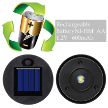 8 Pieces Replacement Solar Light Tops Outdoor Hanging Lantern Light Solar Light Parts Round Solar Lights Waterproof