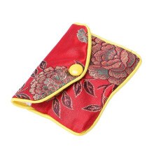 36 in 1 Small Jewelry Box Jewelry Red Jewelry Bag Embroidered Silk Cloth Bag Coin Purse