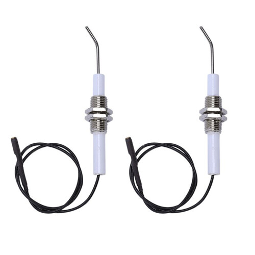 Ignition Part Plug Ceramic Electrode Igniter with Wire 30cm in Round 2.3mm Terminal 15Pcs/Lot 1