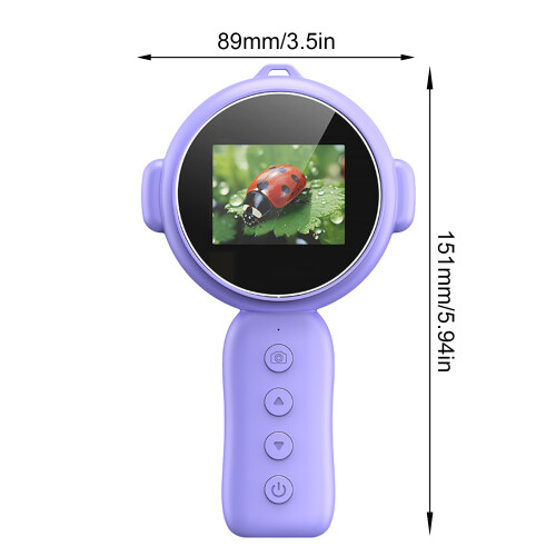 Magnifying Glass with LED Lights Support PC 500x-Purple 2