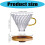 Spacious Glass Coffee Dripper with Wood Base and-yellow handle 3