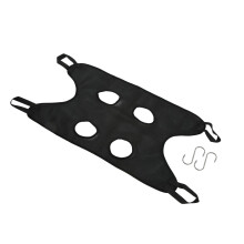 Cat Bath Bag Sling Restraint Sack Strap Breathable Pet Grooming Black S 81x48cm