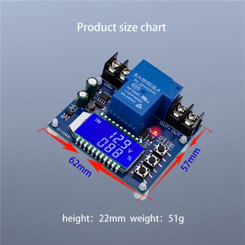 3X DC6-60V 30A Storage Battery Charging Control Module Protection Board Charger   LCD Display XY-CD63L 2