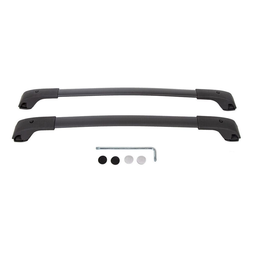 Roof Rack Cross Bars For Subaru Crosstrek 20182023 Aluminum 2Piece, Exact Fit, E361sfl400 Black 9330225113287