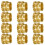 200Pcs M3 Thread Knurled Brass Threaded Heat Set Heat Resistant Insert Embedment Nut,M3X5X4,for 3D Printer Voron 2.4 Etc 2