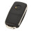 3X Replacement 2 Button Keyless Entry Remote Flip Folding Car Key Fob Shell Case and Button Pad Compatible with  MK4 4