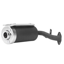 Scooter Exhaust Pipe, Metal Alloy Motorcycle Exhaust Muffler Replacement for 43cc 49cc Quad ATV Mini Pocket Bikes Exhaust Pipes