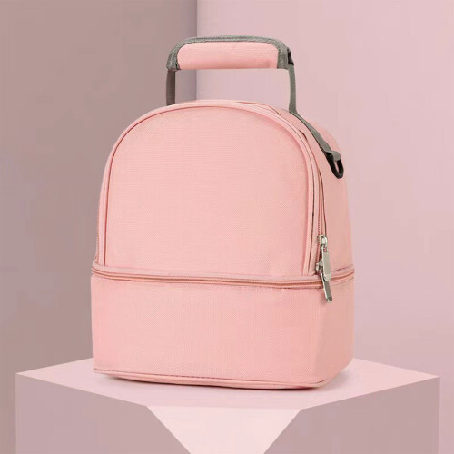 Breast Milk Storage Bag Pink Double-Layer Portable 1