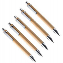 400 Pçs/Lote Caneta Esferográfica de Bambu Stylus Caneta de Contato Material de Escritório e Escolar Canetas e Materiais de Escrita Presentes-Tinta