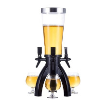 Beer Tower with 3 Taps and Ice Tube for Party Ktv Barbecue Restaurant