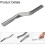 Stainless Steel Brick Jointer Masonry Tool Dual Head Convex Joint Finisher 19.4mm Width 5